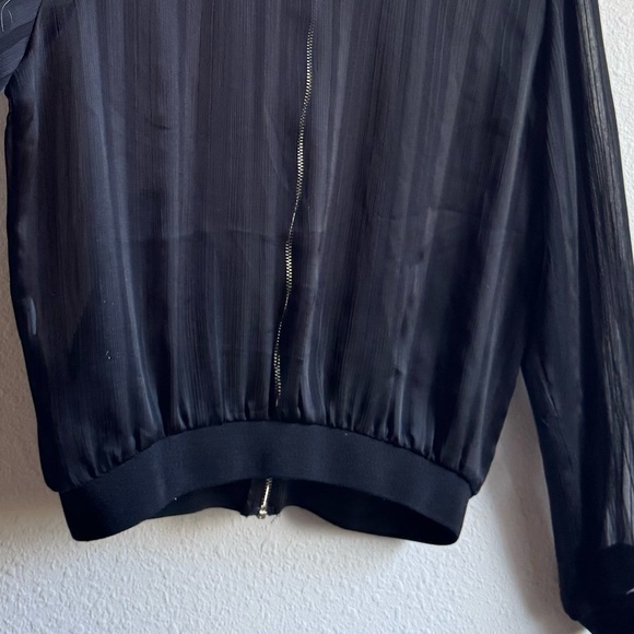 ZARA Bomber Jacket Sheer Full-Zip - Picture 13 of 14